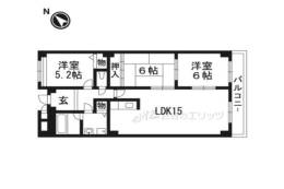 ラ・ミュール北春日丘間取り図面