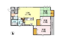 Ｌａ　ｂｒｉｓｅ　ｖｅｒｔｅ間取り図面