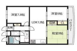 アパルトマン北千里間取り図面