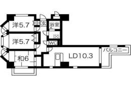 東明マンション江坂II間取り図面
