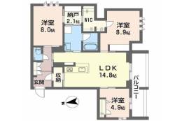 シャーメゾン　ケー間取り図面