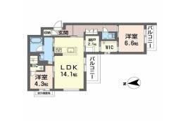 シャーメゾン　ケー間取り図面