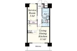 ブル フォルトゥーナ扇町間取り図面