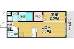 リアコート千里丘ⅠNORTH間取り図面