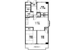 コーポラス茨木　B棟間取り図面