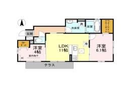 トワヴェールV間取り図面