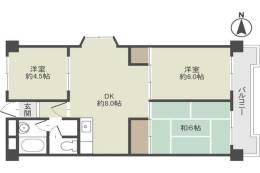 鮎川ハイツ間取り図面