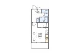 レオパレス松川間取り図面