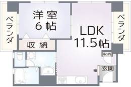 同心サワダハイツ間取り図面