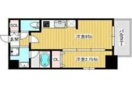 Fortuney江坂Ⅱ間取り図面