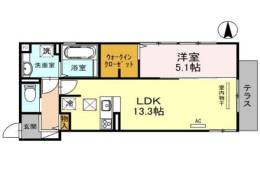 D-residence別所中の町間取り図面