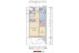 プレサンス江坂ベルフィーヌ間取り図面