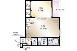 フジパレス桜井四丁目Ａ棟間取り図面