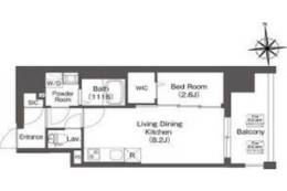 コンフォリア・リヴ南森町Ⅱ間取り図面