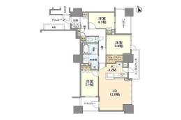 プラウドタワー梅田豊崎　501号室間取り図面