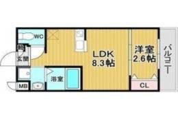 リアコート千里丘ⅠNORTH間取り図面