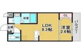 リアコート千里丘ⅠNORTH間取り図面