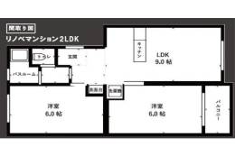 下新庄コーポＣ棟間取り図面