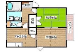 ヴィラ西真上B棟間取り図面