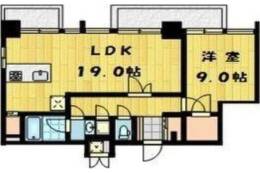 アスール江坂3rd間取り図面
