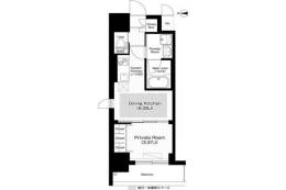 江坂プライマリーワン間取り図面