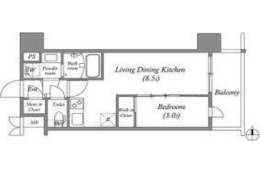 アドバンス江坂東デパール間取り図面