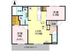 D-residence下田部A間取り図面