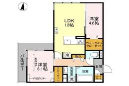 めぞん西田中間取り図面