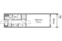 ベルフェリーク天満橋間取り図面