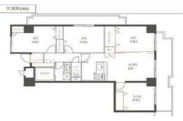インプルーブ天満橋間取り図面