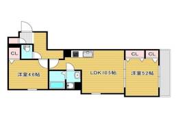 セレニティ豊川A棟間取り図面