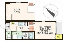 ハーモニーテラス下新庄間取り図面