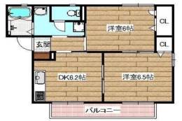 ディアス西真上A間取り図面