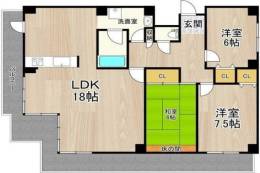 ロイヤル南茨木間取り図面