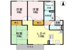 ガーデンビレッジB棟間取り図面