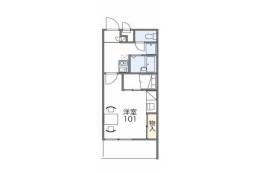 レオパレス松川間取り図面