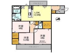 ガーデンパレス箕面　C間取り図面
