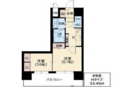 スプランディッド江坂駅前間取り図面