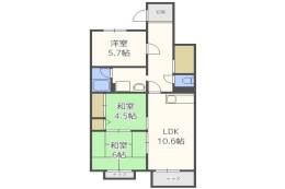 レジデンス吉川２号棟間取り図面