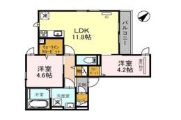 アムールメゾンⅡ間取り図面