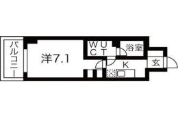 ミュプレ江坂(旧:ベルフェリーク江坂)間取り図面