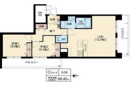 スプランディッド茨木天王間取り図面
