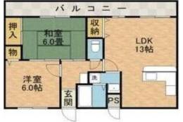 フィールドヴィレッジⅡB棟間取り図面
