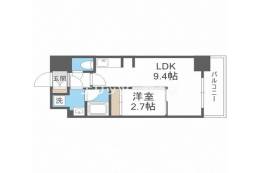 セレーノ南森町間取り図面