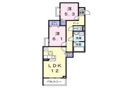 ユニゾン安満　Ａ棟間取り図面