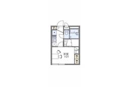 レオパレスプレシャスコート間取り図面