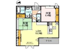 ガーデンパレス箕面　C間取り図面