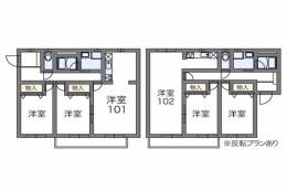レオパレスイルリビエル間取り図面