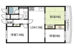 アパルトマン北千里間取り図面