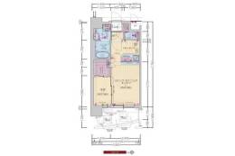 プレサンス江坂ベルフィーヌ間取り図面